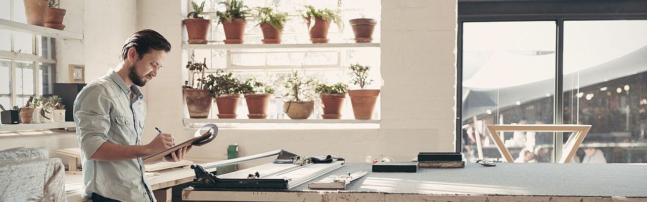 Handwerker am Arbeiten