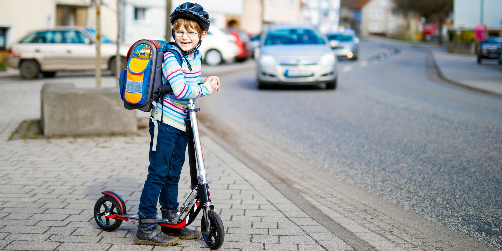 Schulwegunfall Kind auf dem Weg zur Schule