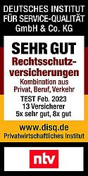 DISQ Rating Rechtsschutzversicherung